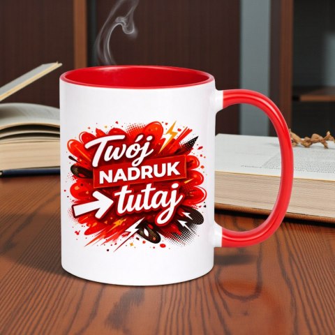 Kubek z nadrukiem zdjęcie grafika tekst logo prezent reklama Twój PROJEKT