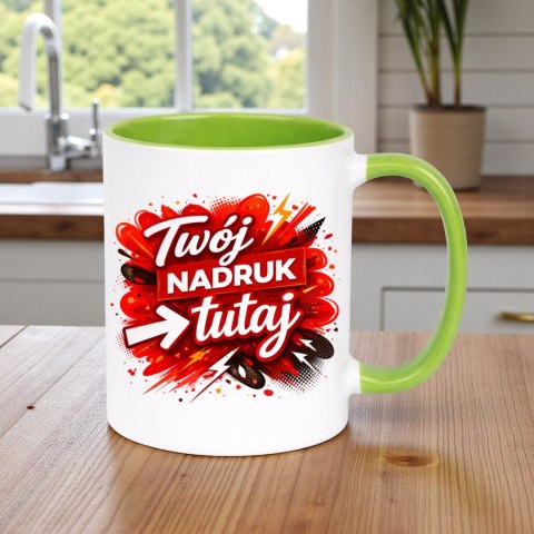 Kubek z nadrukiem zdjęcie grafika tekst logo prezent reklama Twój PROJEKT