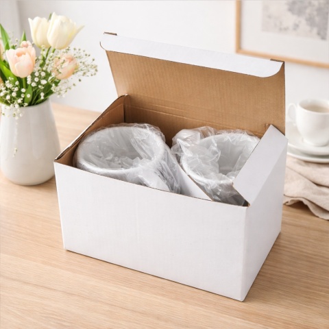 Zestaw 2x filiżanka + podstawki prezent Babcia Dziadek Dzień Babci Dziadka