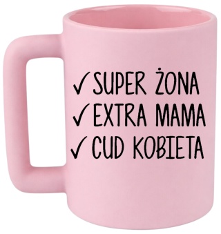 Kubek 400ml DUŻY Prezent Dzień Kobiet dla Koleżanki Dziewczyny Żony Kobiety