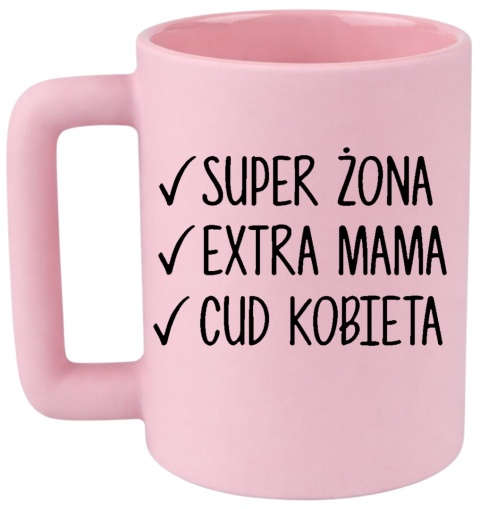 Kubek 400ml DUŻY Prezent Dzień Kobiet dla Koleżanki Dziewczyny Żony Kobiety