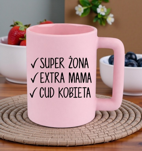 Kubek 400ml DUŻY Prezent Dzień Kobiet dla Koleżanki Dziewczyny Żony Kobiety