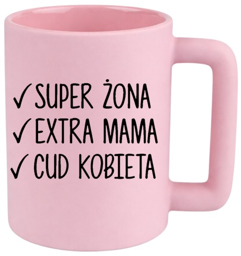 Kubek 400ml DUŻY Prezent Dzień Kobiet dla Koleżanki Dziewczyny Żony Kobiety
