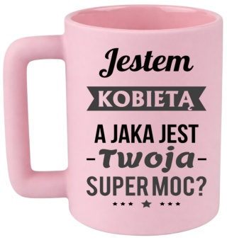 Kubek 400ml DUŻY Prezent Dzień Kobiet dla Koleżanki Dziewczyny Żony Kobiety