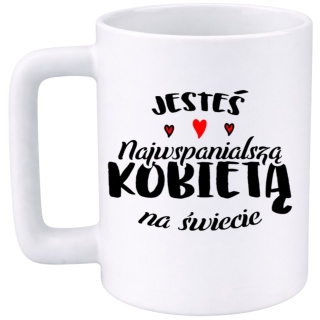 Kubek 400ml DUŻY Prezent Dzień Kobiet dla Koleżanki Dziewczyny Żony Mamy