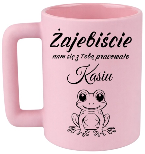 Kubek 400ml DUŻY Prezent dla Koleżanki na pożegnanie z pracy z imieniem