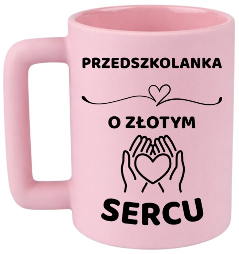 Kubek 400ml DUŻY Prezent dla PRZEDSZKOLANKI Dzień Kobiet Podziękowanie