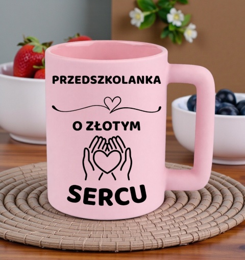 Kubek 400ml DUŻY Prezent dla PRZEDSZKOLANKI Dzień Kobiet Podziękowanie