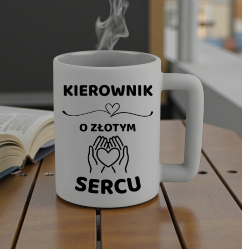 Kubek 400ml DUŻY oryginalny Prezent dla KIEROWNIKA Dzień Mężczyzny Urodziny