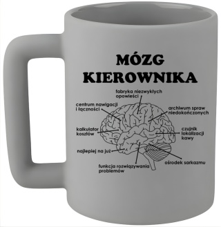 Kubek 400ml DUŻY oryginalny Prezent dla KIEROWNIKA Dzień Mężczyzny Urodziny