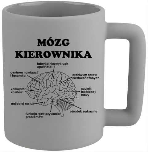 Kubek 400ml DUŻY oryginalny Prezent dla KIEROWNIKA Dzień Mężczyzny Urodziny