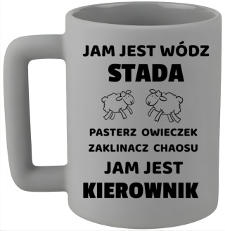 Kubek 400ml DUŻY oryginalny Prezent dla KIEROWNIKA Dzień Mężczyzny Urodziny