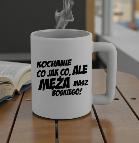 Kubek 400ml DUŻY oryginalny Prezent dla MĘŻA Dzień Mężczyzny Walentynki