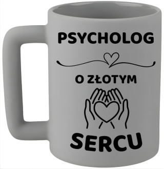 Kubek 400ml DUŻY oryginalny Prezent dla PSYCHOLOGA Dzień Mężczyzny Urodziny