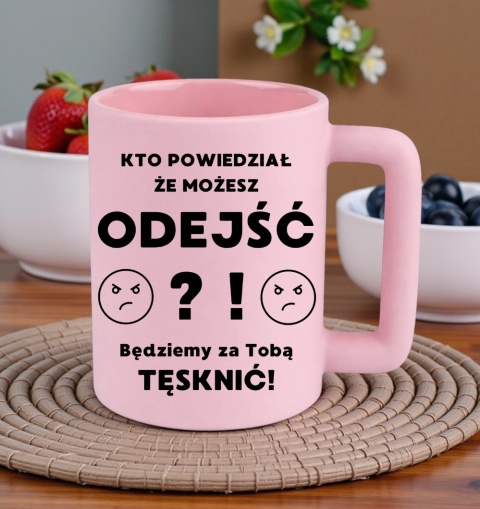 Kubek 400ml DUŻY śmieszny Prezent dla Koleżanki na pożegnanie z pracy