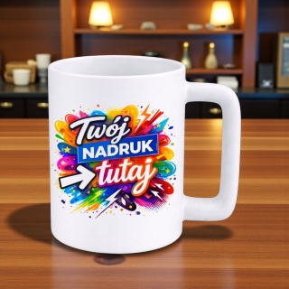 Kubek 400ml DUŻY z nadrukiem Grafika Tekst Prezent Reklama Twój PROJEKT