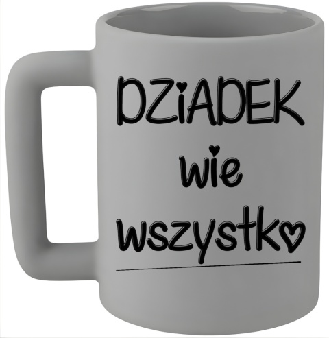 Kubek 400ml DUŻY z nadrukiem Prezent DZIEŃ DZIADKA Urodziny Dziadek