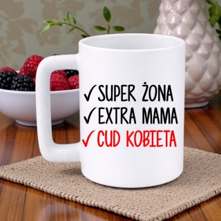 Kubek 400ml DUŻY z nadrukiem Prezent Dzień Kobiet dla Żony Mamy Kobiety