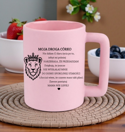 Kubek 400ml DUŻY z nadrukiem Prezent dla CÓRKI Dzień Kobiet urodziny