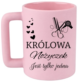 Kubek 400ml DUŻY z nadrukiem Prezent dla FRYZJERKI Dzień Kobiet urodziny