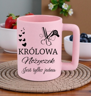 Kubek 400ml DUŻY z nadrukiem Prezent dla FRYZJERKI Dzień Kobiet urodziny