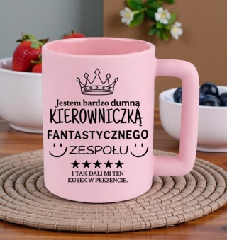 Kubek 400ml DUŻY z nadrukiem Prezent dla KIEROWNICZKI Dzień Kobiet urodziny