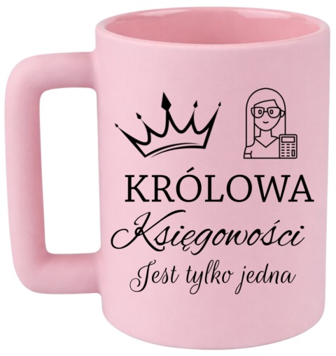 Kubek 400ml DUŻY z nadrukiem Prezent dla KSIĘGOWEJ Dzień Kobiet urodziny