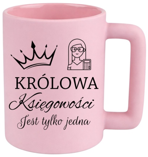 Kubek 400ml DUŻY z nadrukiem Prezent dla KSIĘGOWEJ Dzień Kobiet urodziny