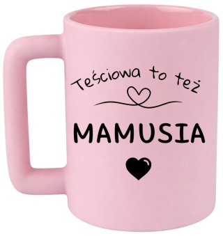 Kubek 400ml DUŻY z nadrukiem Prezent dla MAMY Dzień Matki Dzień Kobiet