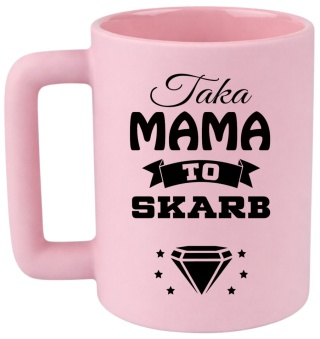 Kubek 400ml DUŻY z nadrukiem Prezent dla MAMY Dzień Matki Dzień Kobiet