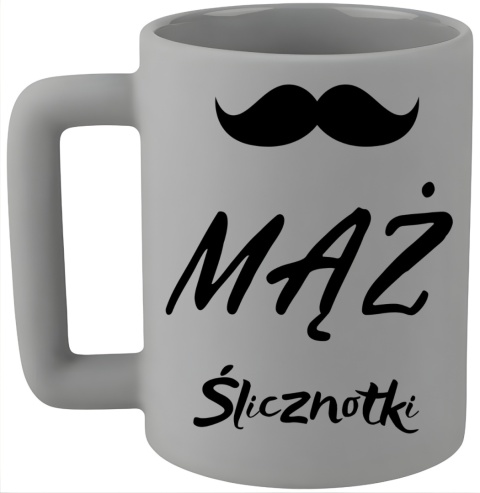 Kubek 400ml DUŻY z nadrukiem Prezent dla MĘŻA FACETA TATY Dzień Mężczyzn