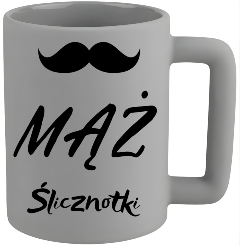 Kubek 400ml DUŻY z nadrukiem Prezent dla MĘŻA FACETA TATY Dzień Mężczyzn