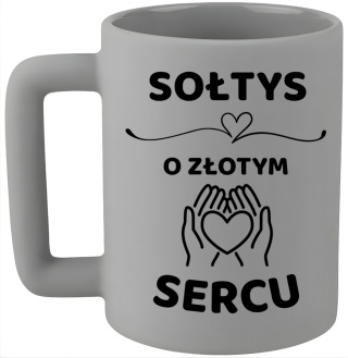 Kubek 400ml DUŻY z nadrukiem Prezent dla SOŁTYSA Dzień Mężczyzny Urodziny