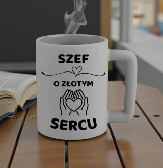 Kubek 400ml DUŻY z nadrukiem Prezent dla SZEFA Dzień Mężczyzny Urodziny