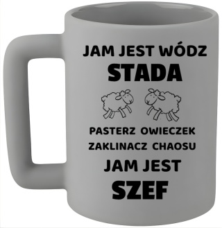 Kubek 400ml DUŻY z nadrukiem Prezent dla SZEFA Dzień Mężczyzny Urodziny