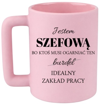 Kubek 400ml DUŻY z nadrukiem Prezent dla SZEFOWEJ Dzień Kobiet urodziny