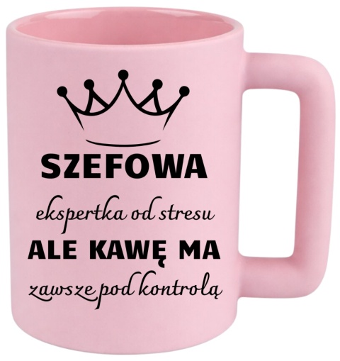 Kubek 400ml DUŻY z nadrukiem Prezent dla SZEFOWEJ Dzień Kobiet urodziny