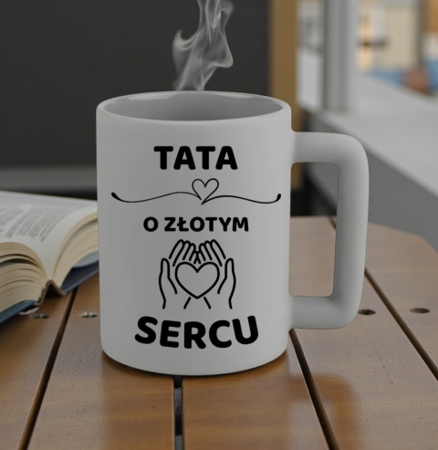 Kubek 400ml DUŻY z nadrukiem Prezent dla Taty DZIEŃ OJCA Urodziny Tata