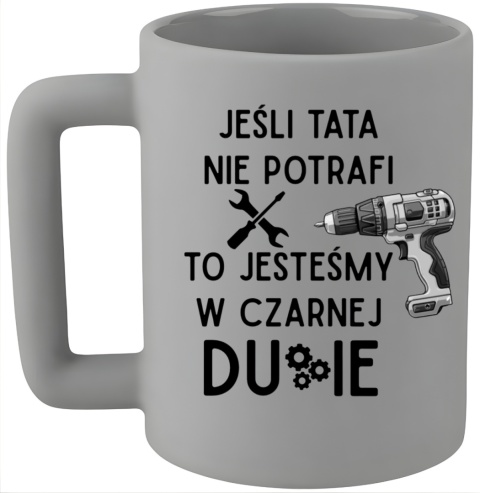 Kubek 400ml DUŻY z nadrukiem Prezent dla Taty DZIEŃ OJCA Urodziny Tata