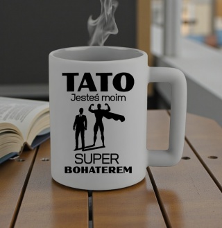Kubek 400ml DUŻY z nadrukiem Prezent dla Taty DZIEŃ OJCA Urodziny Tata