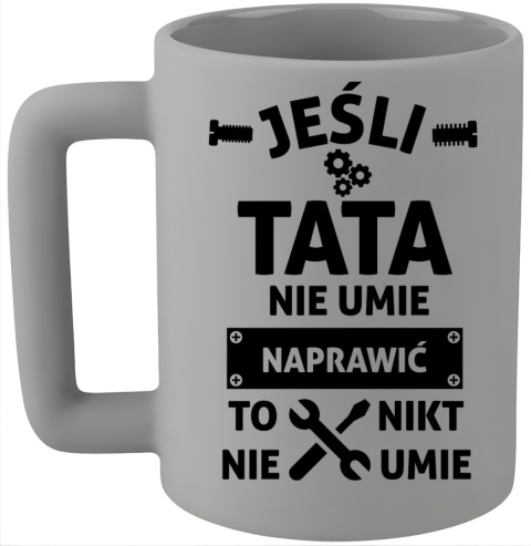 Kubek 400ml DUŻY z nadrukiem Prezent dla Taty DZIEŃ OJCA Urodziny Tata