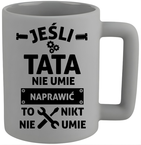 Kubek 400ml DUŻY z nadrukiem Prezent dla Taty DZIEŃ OJCA Urodziny Tata