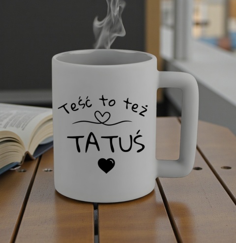 Kubek 400ml DUŻY z nadrukiem Prezent dla Taty Teścia DZIEŃ OJCA Urodziny