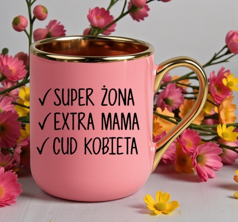 Kubek PREMIUM z nadrukiem prezent Dzień Kobiet dla Żony Mamy Kobiety