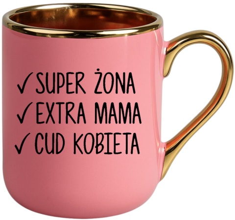 Kubek PREMIUM z nadrukiem prezent Dzień Kobiet dla Żony Mamy Kobiety