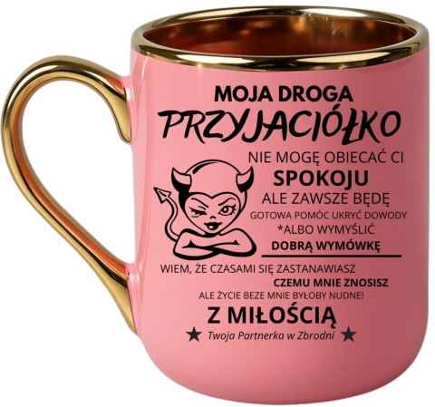 Kubek PREMIUM z nadrukiem prezent dla PRZYJACIÓŁKI Koleżanki Dzień Kobiet