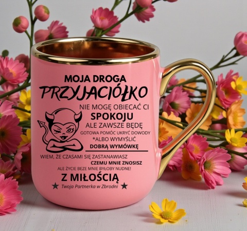 Kubek PREMIUM z nadrukiem prezent dla PRZYJACIÓŁKI Koleżanki Dzień Kobiet