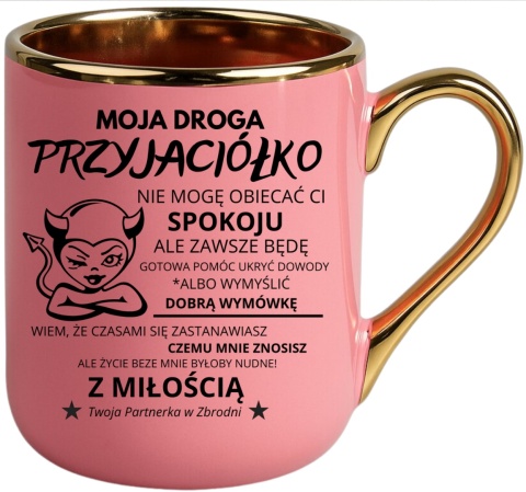 Kubek PREMIUM z nadrukiem prezent dla PRZYJACIÓŁKI Koleżanki Dzień Kobiet