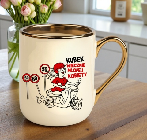 Kubek z nadrukiem prezent Dzień Kobiet dla Dziewczyny Żony Koleżanki Mamy