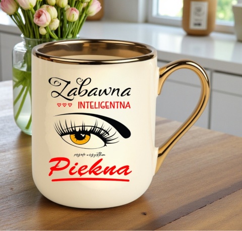 Kubek z nadrukiem prezent Dzień Kobiet dla Dziewczyny Żony Koleżanki Mamy